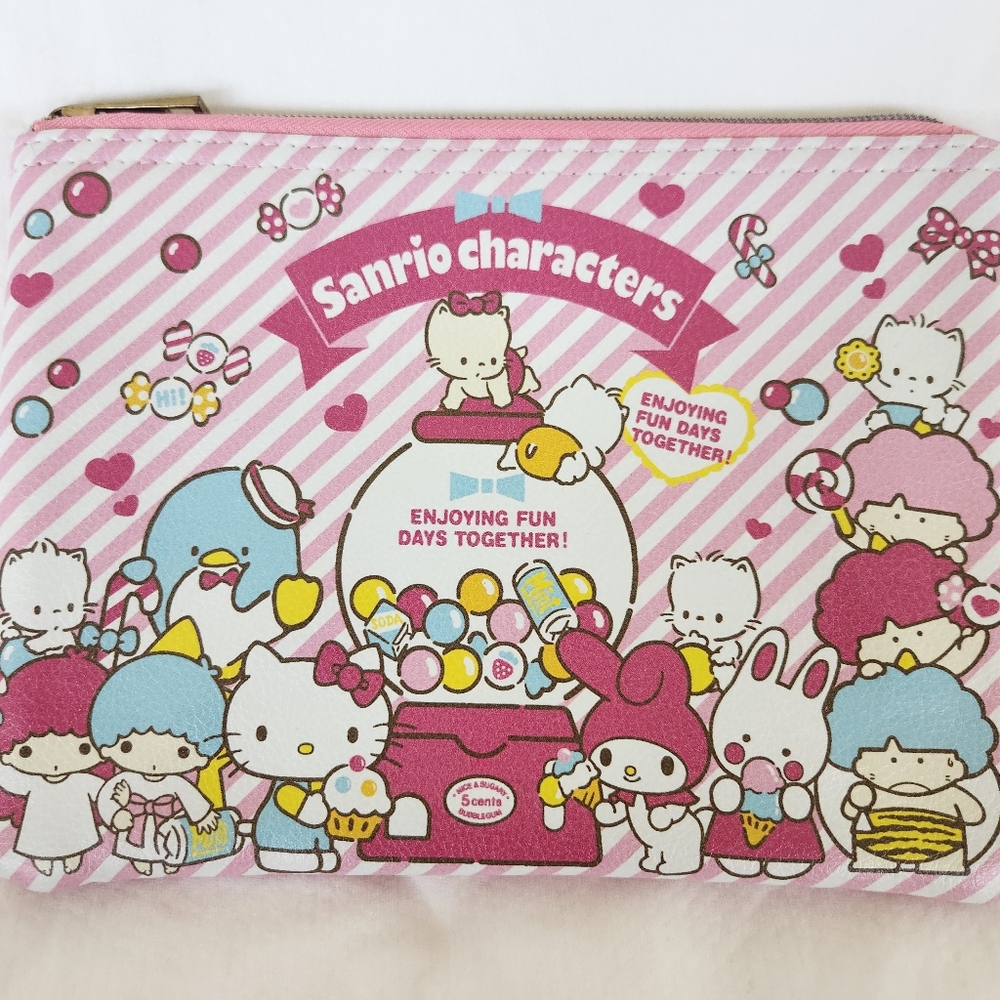 Sanrio Characters - Makeup Zipper Bag Pouch - Pink - Hello Kitty - My Melody